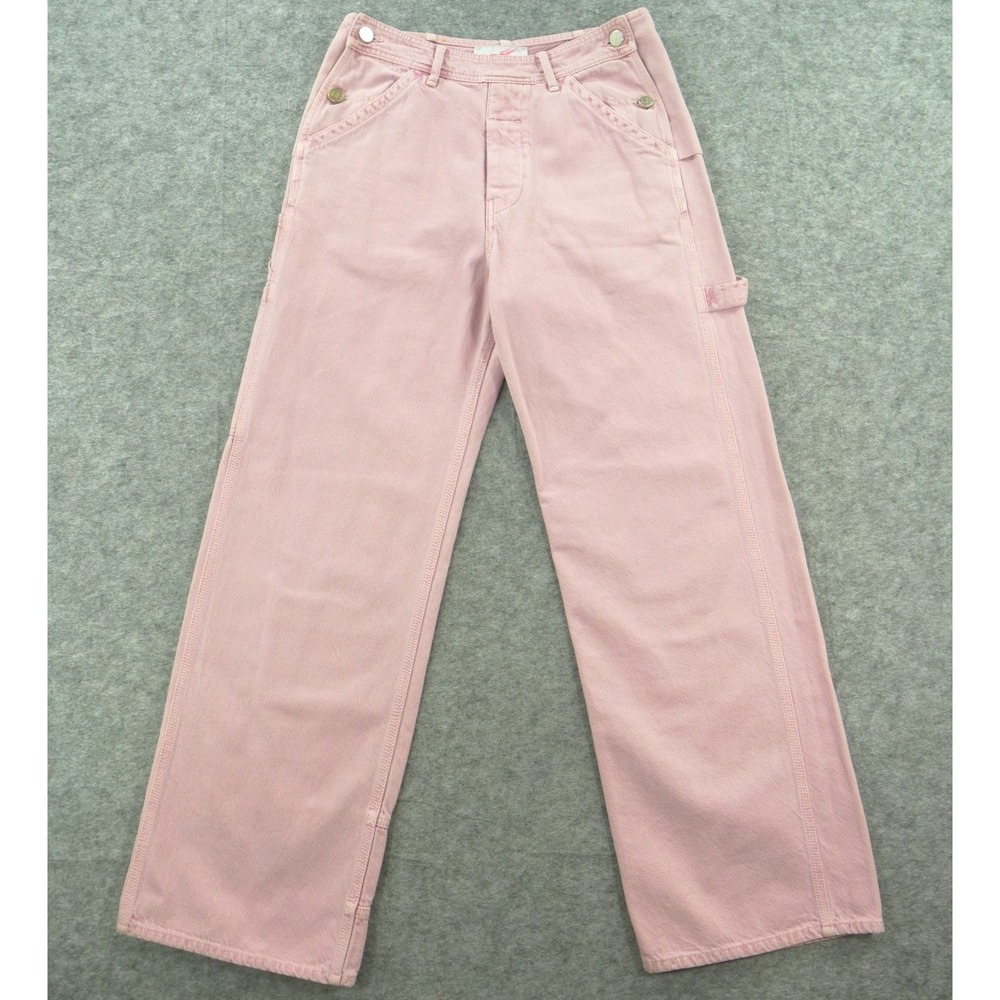 Laurence Bras Jeans Womens 27 Pink Carpenter Wide Leg Retro 90s Y2K High Rise